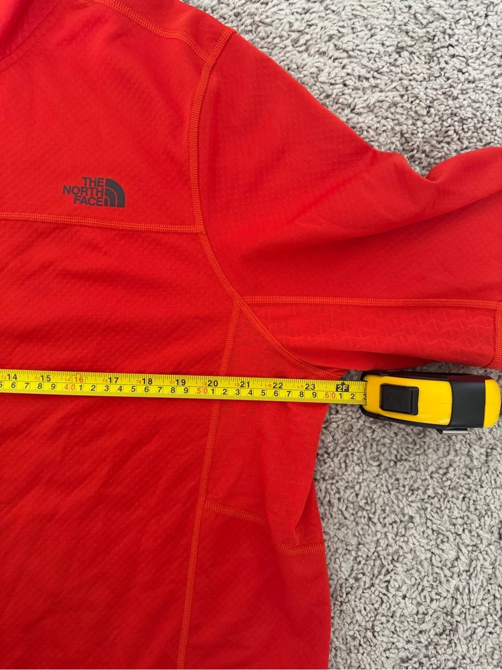 The North Face Men’s Red Quarter-Zip Performance Pullover - Picture 3 of 4
